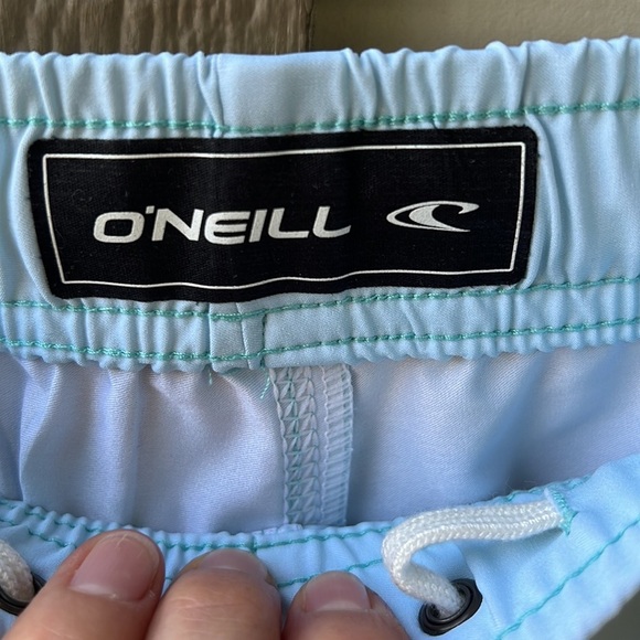 O’Neill Smash Up Volley Swim Trunks Board Shorts sz S Pale Blue - Picture 5 of 11